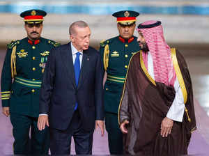 Turkish President Tayyip Erdogan meets Saudi Crown Prince Mohammed bin Salman, in Jeddah