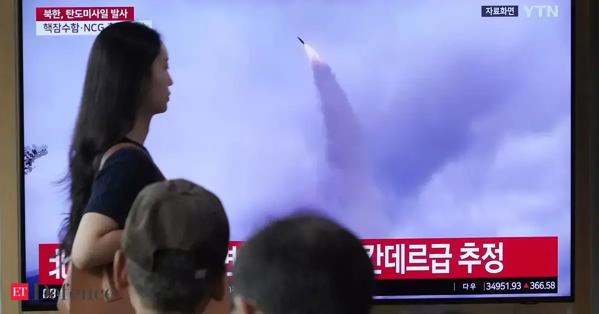 North Korea fires two ballistic missiles into sea - The Economic Times