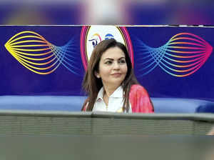 Chennai: MI owner Nita Ambani during the IPL 2023 cricket match between Chennai ...