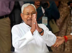 Bengaluru: Bihar CM Nitish Kumar arrives to attend the opposition parties' meet,...