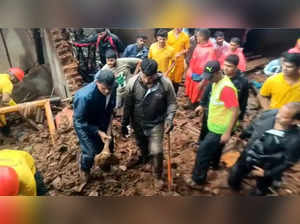 Five killed, many feared trapped after landslide in Maharashtra's Raigad