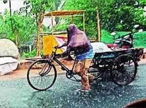 Low-pressure area triggers heavy rain in west Odisha