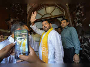 New Delhi: BJP MP Brij Bhushan Sharan Singh on the first day of Monsoon session ...