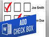 How to Add Checkboxes in MS Word for Surveys and Forms