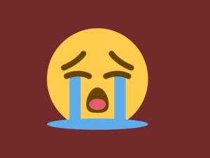 ​Crying face emoji​