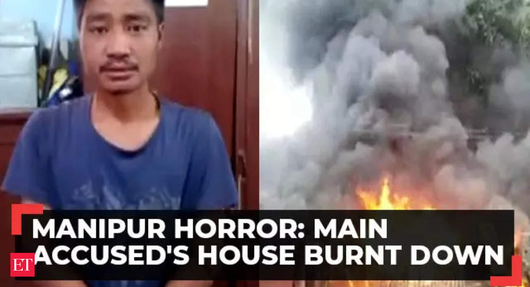 Manipur Viral Video Agitated Mob Burns Down House Of Main Accused The Economic Times Video 5732