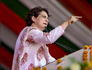 Priyanka Gandhi Vadra pays homage to Rani Laxmibai in Gwalior, to address rally