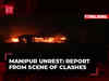 Manipur unrest ground report: School set on fire in Churachandpur area; visuals from scene of clashes