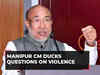 Manipur CM avoids press when asked about situation in state