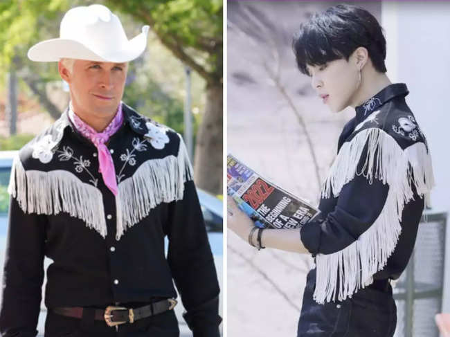 ​Jimin thinks Ryan Gosling looks "great" in his 'Permission To Dance'​ outfit.​
