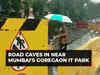Road caves in near Mumbai's Goregaon IT Park; one-side traffic stopped