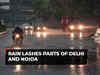 Rain lashes parts of Delhi and Noida; roads waterlogged, schools shut