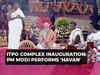Delhi: PM Modi performs 'havan', 'puja' at new ITPO complex