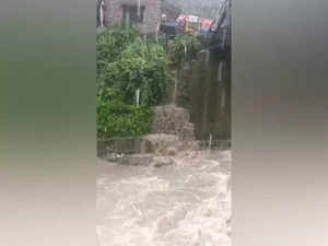 Dehradun: Sahatradhara River in spate due to constant downpours