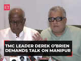 Monsoon session: TMC leader Derek O’Brien demands talk on Manipur, Saugata Roy says PM absent for 5 days
