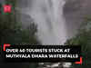 Telangana: Over 40 tourists stranded at Muthyala Dhara waterfalls in Mulugu; rescue ops underway