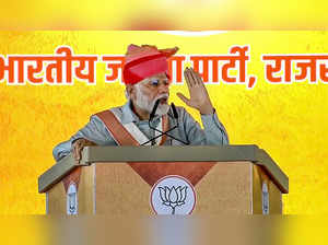**EDS: GRAB VIA @narendramodi** Sikar: Prime Minister Narendra Modi addresses a ...