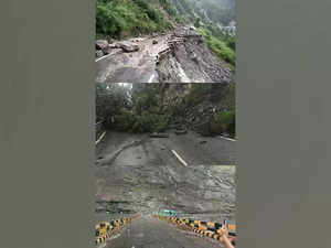 Himachal rains: NH-5 blocked in Shimla and Kinnaur districts following landslides