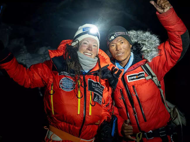 Norwegian woman & Sherpa make history with record-breaking climbing feat