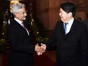 External Affairs Minister S Jaishankar during a meeting with Japanese Foreign Affairs Minister Yoshimasa Hayashi