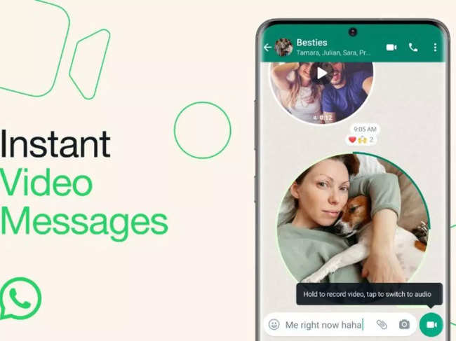WhatsApp now lets you send short video messages