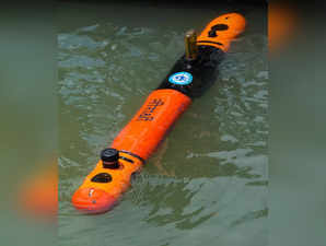 Mine detector AUV launched
