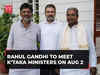DK Shivakumar's 'no funds' remark: Rahul Gandhi to meet Karnataka ministers on August 2 in Delhi