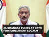 Jaishankar fumes at Opposition for Parliament logjam: 'Partisan politics over national progress…'