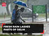 Delhi: Rain lashes parts of national capital, IMD issues yellow alert