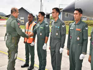 IAF Chief VR Chaudhari visits forward fighter base, compliments troops for preparedness