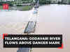 Telangana: Godavari River flows above danger mark in Bhadrachalam; warning issued