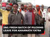 Amarnath Yatra 2023: Fresh batch of pilgrims leave from Pantha Chowk base camp in J&K's Srinagar
