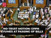 Monsoon Session: Opposition fumes at passing of Bills after admission of no-trust motion in Lok Sabha