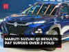 Maruti Suzuki Q1 Results: Profit surges over 2-fold YoY to Rs 2,485 cr on healthy sales