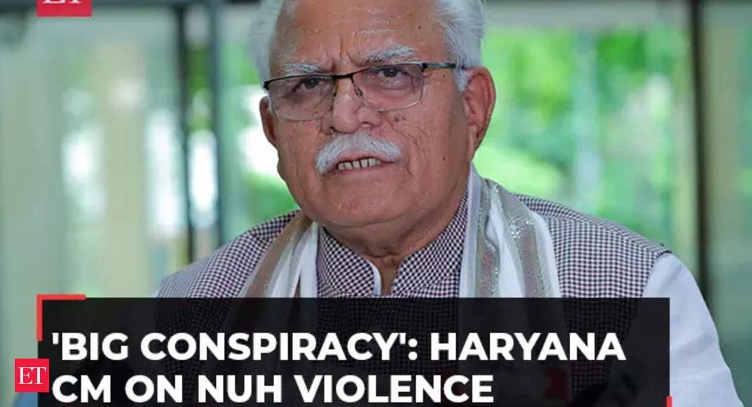 Nuh clashes: ‘Big conspiracy’, says Haryana CM Manohar Lal Khattar