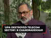 UPA destroyed telecom sector, Rajeev Chandrasekhar hits out at UPA era
