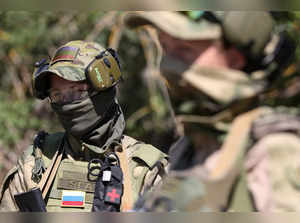 Russian territorial defence female unit holds drills near Yevpatoriya