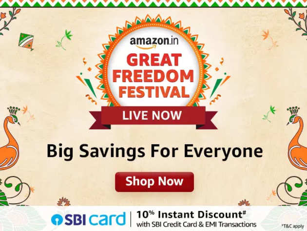 Amazon Great Freedom Festival Sale LIVE: Get the Real-time latest updates on the best Amazon Sale deals on Mobiles, TVs, Refrigerators, & more.