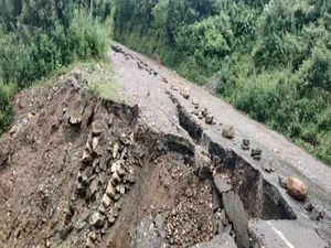 Uttarakhand: Portion of Gangotri Highway caves in following landslide, traffic diverted