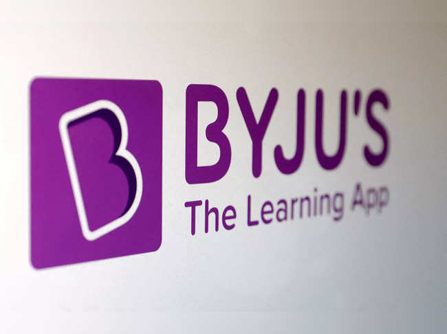 Illustration shows Byjus logo