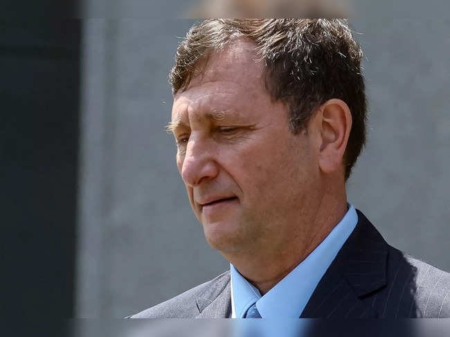 FILE PHOTO: Alex Mashinsky, founder and former CEO of bankrupt cryptocurrency lender Celsius Network, exits the Manhattan federal court in New York