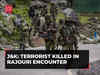 J&K: Terrorist neutralised in encounter with security forces in Rajouri