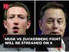 Elon Musk vs Mark Zuckerberg cage fight will be live-streamed on X; proceeds will go for charity