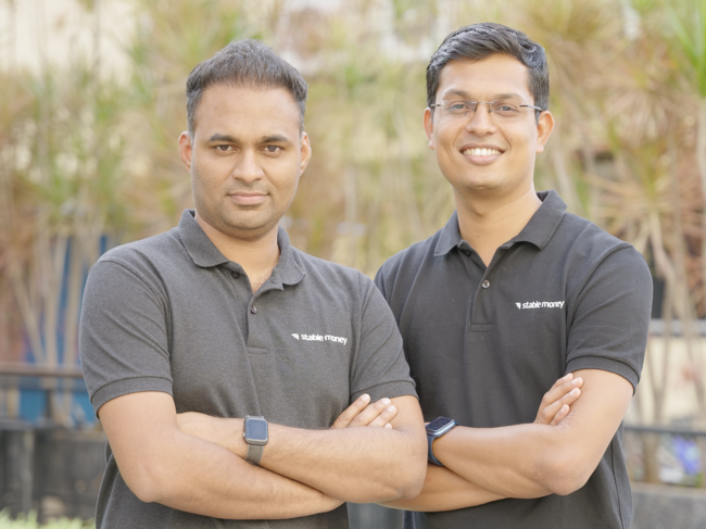 (L-R) Stable Money cofounders Harish Reddy and Saurabh Jain