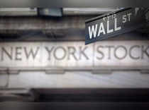 File photo of a Wall Street sign outside the New York Stock Exchange