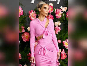Kim Kardashian dresses up in all pink as she embraces the Barbie craze
