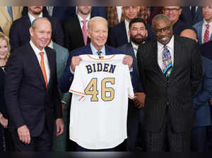 World Series champions Houston Astros welcomed by Joe Biden to the White House; Watch