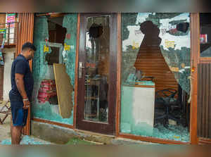 Gurugram: A shop vandalised by miscreants in a fresh case of communal violence a...