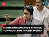 Smriti Irani attacks Congress for failing to address crime against women in Rajasthan, West Bengal
