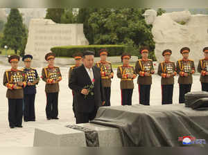 In this photo provided by the North Korean government, North Korean leader Kim J...